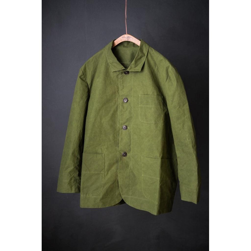 Dry Organic Cotton Oilskin - Meadow Grass - 1/2 meter-Merchant & Mills-Sew Not Complicated Atelier de Couture
