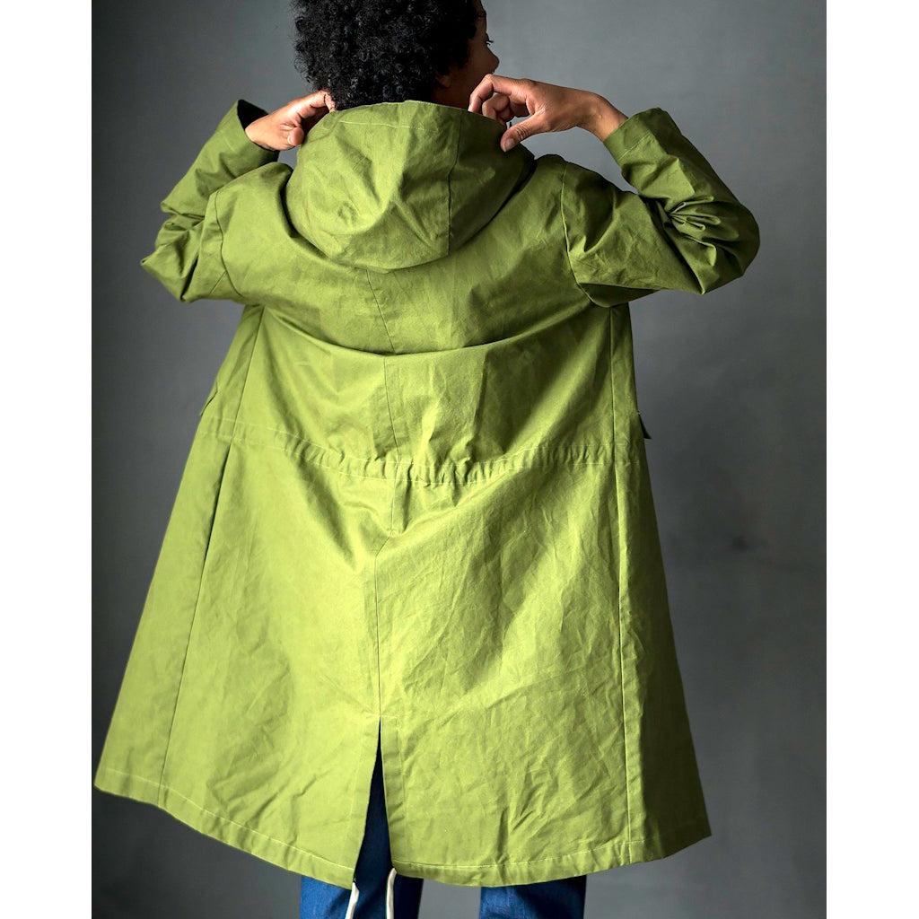 Dry Organic Cotton Oilskin - Meadow Grass - 1/2 meter-Merchant & Mills-Sew Not Complicated Atelier de Couture