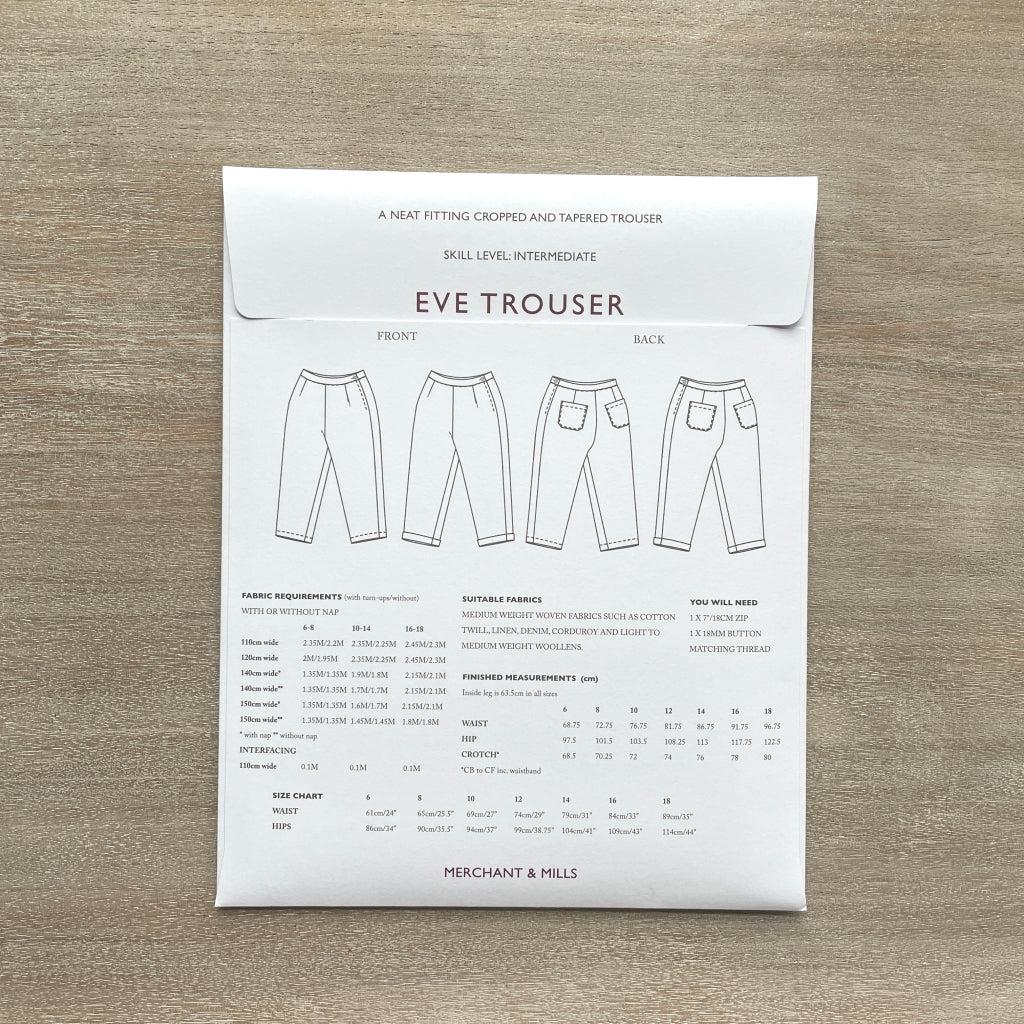 Merchant & Mills - The Eve Trouser-Merchant & Mills-Sew Not Complicated Atelier de Couture