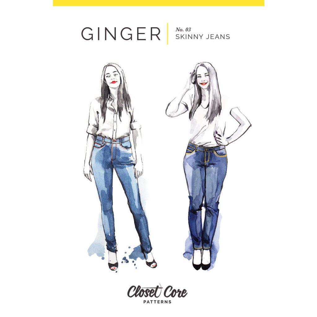 Closet Core Patterns - Ginger Skinny Jeans Sewing Pattern – Sew Not  Complicated Atelier de Couture