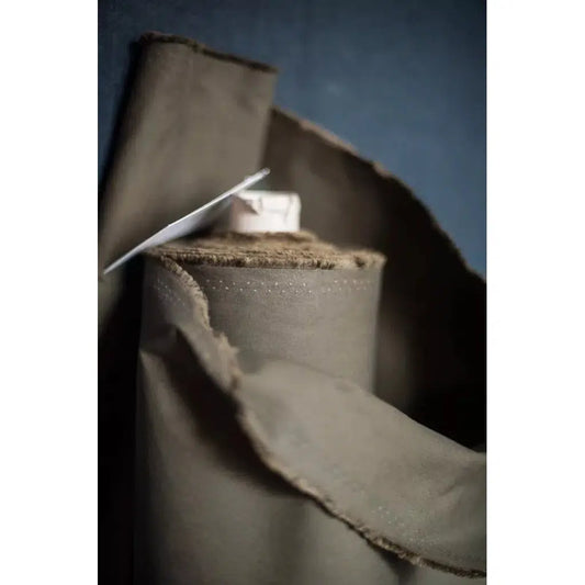 Dry Oilskin Organic Cotton - Khaki - 1/2 meter-Merchant & Mills-Sew Not Complicated Atelier de Couture