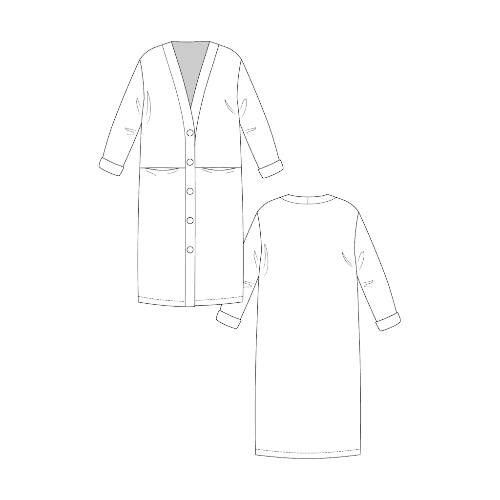 Named Clothing - Esme Maxi Cardigan-Named Clothing-Sew Not Complicated Atelier de Couture