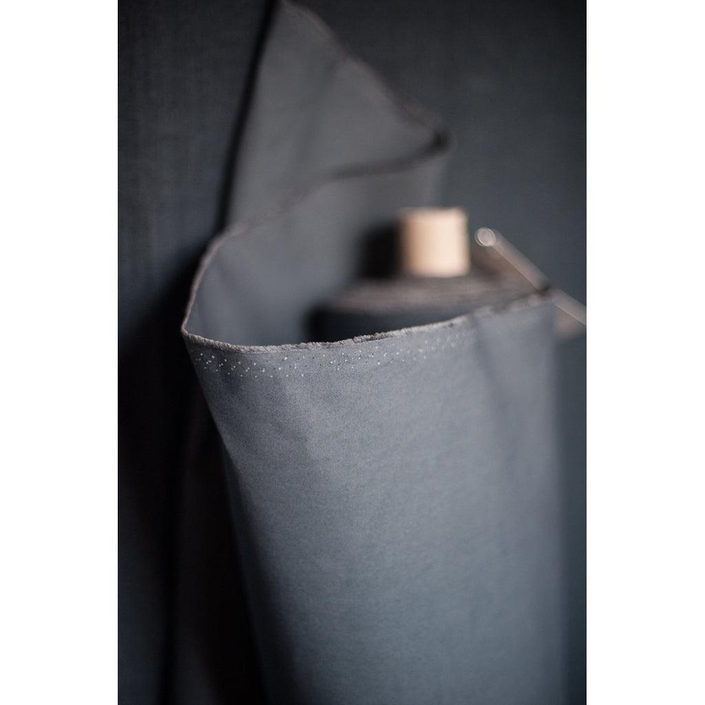 Dry Organic Cotton Oilskin - Urban Grey - 1/2 meter-Merchant & Mills-Sew Not Complicated Atelier de Couture