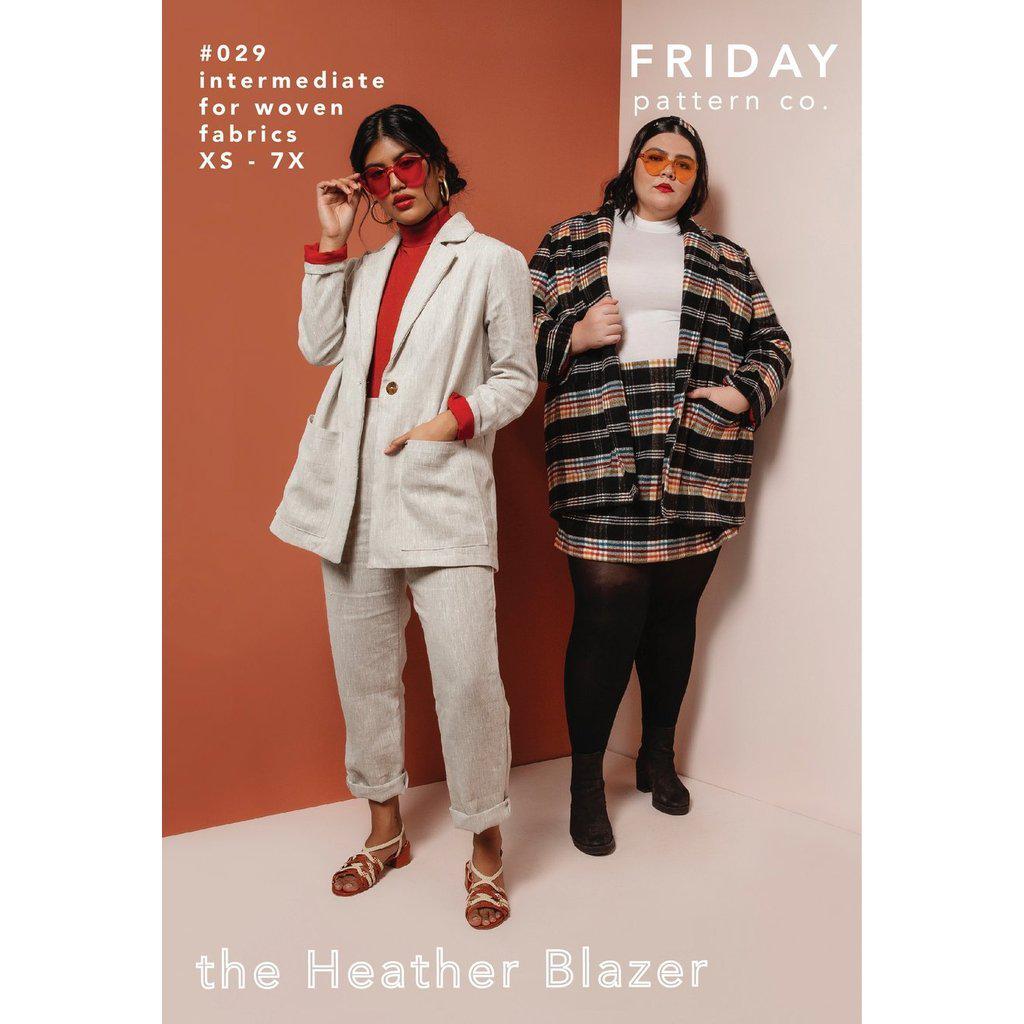 Friday Pattern Co - Heather Blazer-Patterns-Sew Not Complicated Atelier de Couture