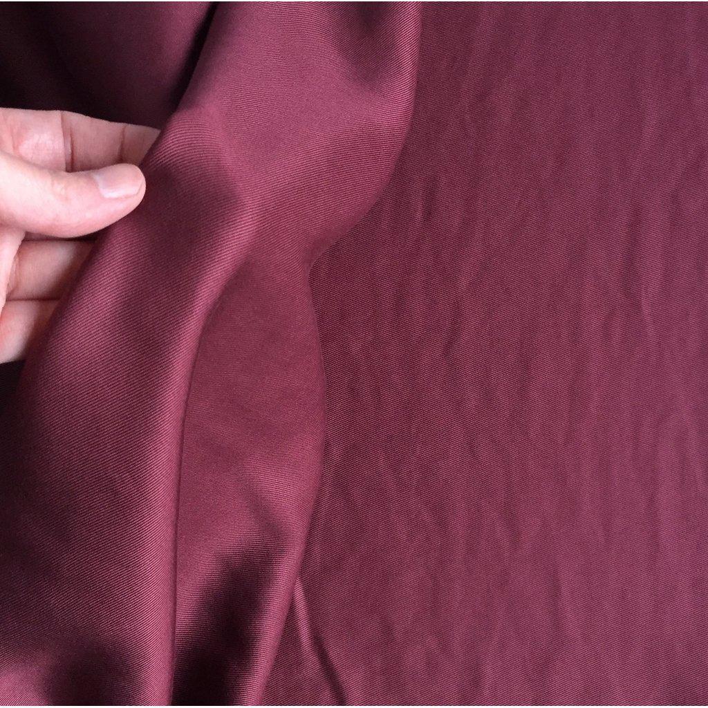 Tencel Twill - Wine - 1/2 meter-Fabrics-Sew Not Complicated Atelier de Couture