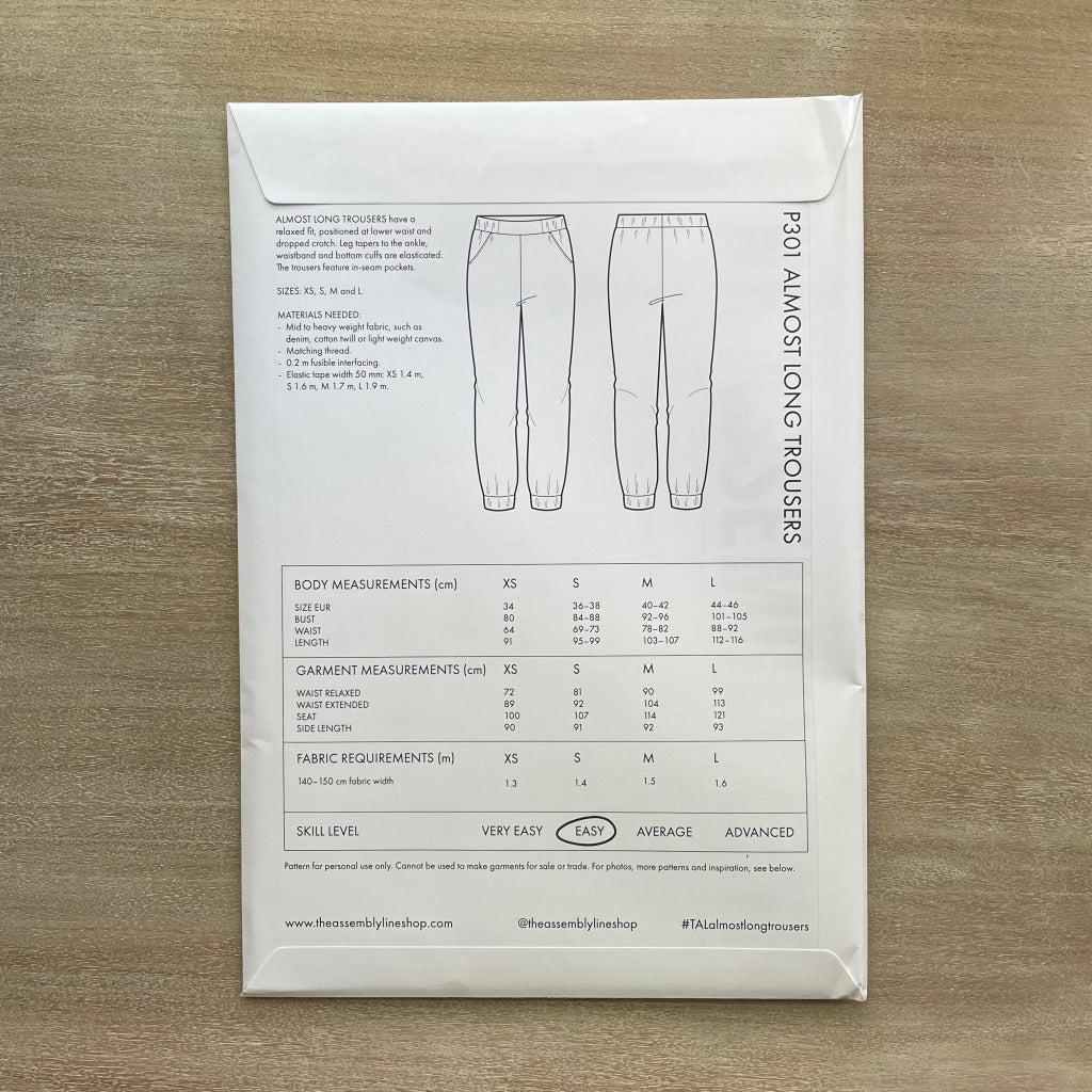 The Assembly Line - Almost Long Trousers-The Assembly Line-Sew Not Complicated Atelier de Couture