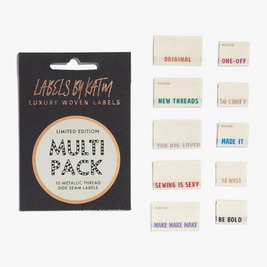 Metallic Multi Pack - Labels by KATM-Notions-Sew Not Complicated Atelier de Couture