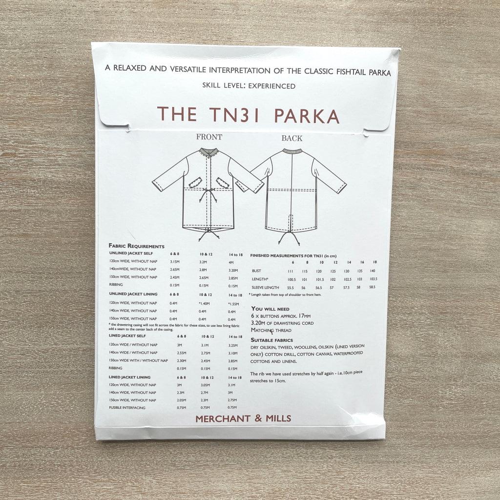 Merchant & Mills - TN31 Parka-Merchant & Mills-Sew Not Complicated Atelier de Couture