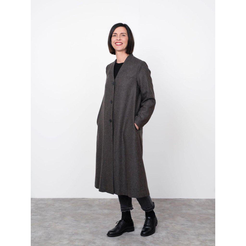 The Assembly Line - V-Neck Coat-The Assembly Line-Sew Not Complicated Atelier de Couture