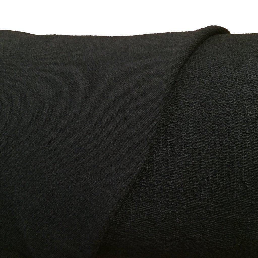 Bamboo French Terry - Black - 1/2 meter-Fabrics-Sew Not Complicated Atelier de Couture