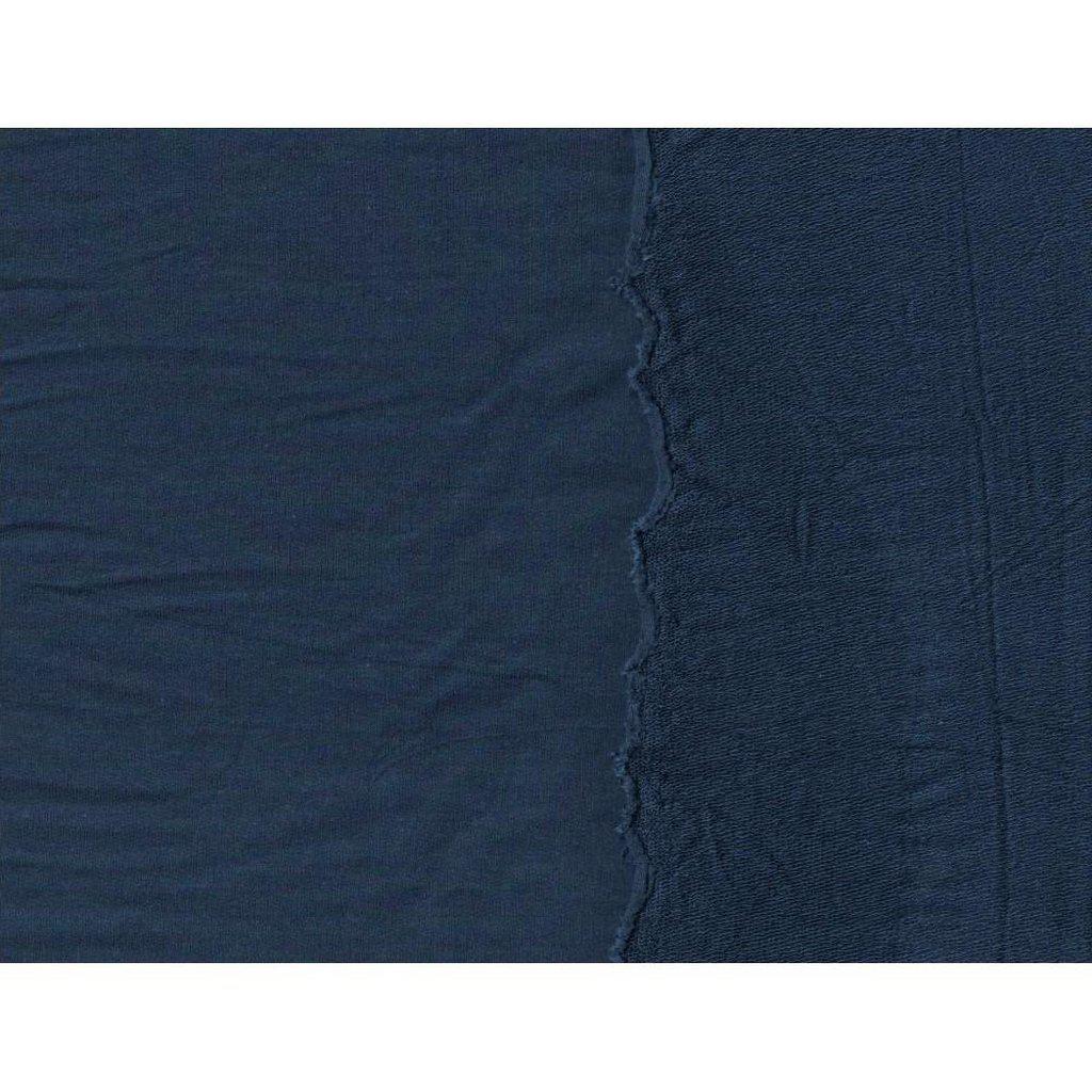 Bamboo French Terry - Indigo - 1/2 meter-Fabrics-Sew Not Complicated Atelier de Couture