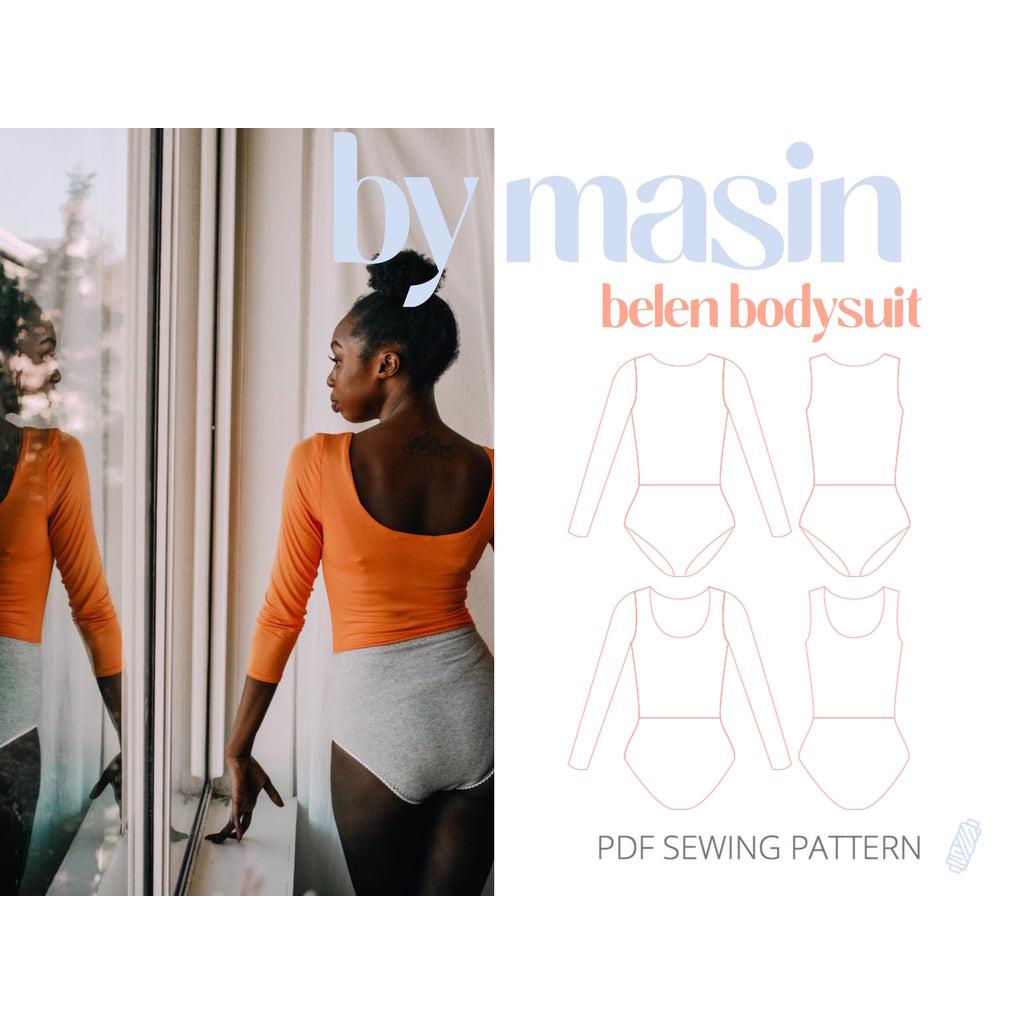 by Masin - Belen Bodysuit PDF Sewing Pattern-Patterns-Sew Not Complicated Atelier de Couture