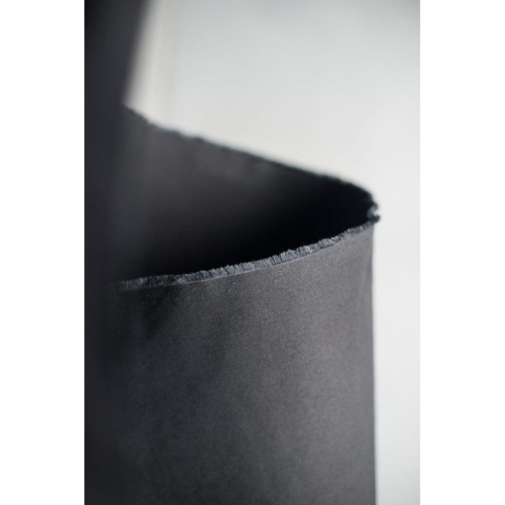 Dry Organic Cotton Oilskin - Black - 1/2 meter-Fabrics-Sew Not Complicated Atelier de Couture