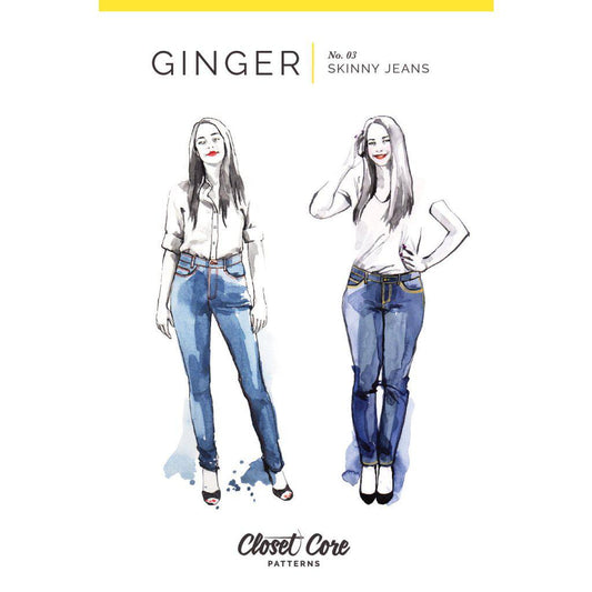 Closet Core Patterns - Ginger Skinny Jeans-Patterns-Sew Not Complicated Atelier de Couture