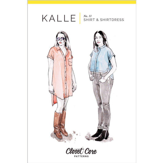 Closet Core Patterns - Kalle Shirt & Shirtdress-Patterns-Sew Not Complicated Atelier de Couture