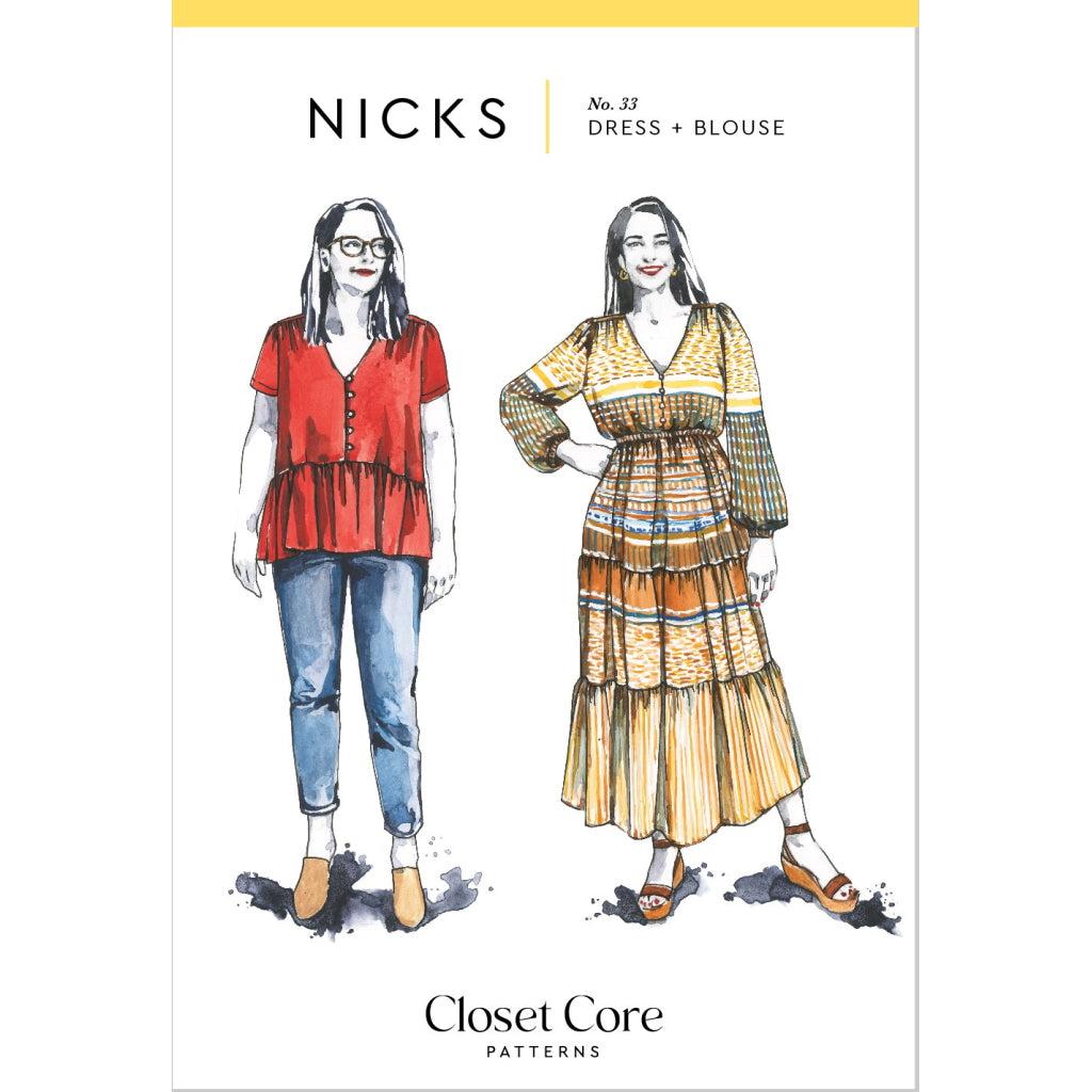 Closet Core Patterns - Nicks Dress and Blouse-Patterns-Sew Not Complicated Atelier de Couture