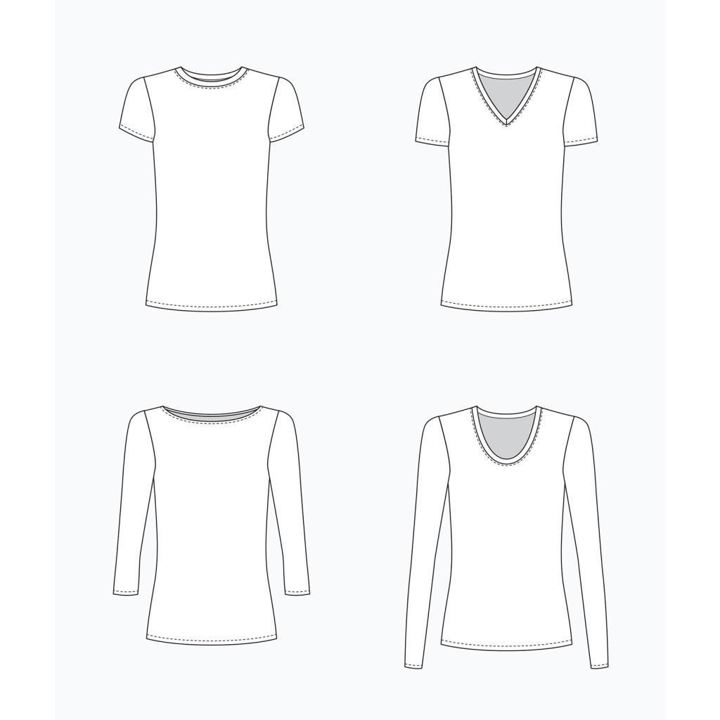 Grainline Studio - Lark Tee-Patterns-Sew Not Complicated Atelier de Couture