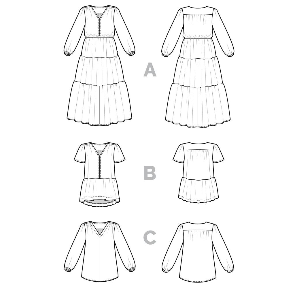 Closet Core Patterns - Nicks Dress and Blouse-Patterns-Sew Not Complicated Atelier de Couture