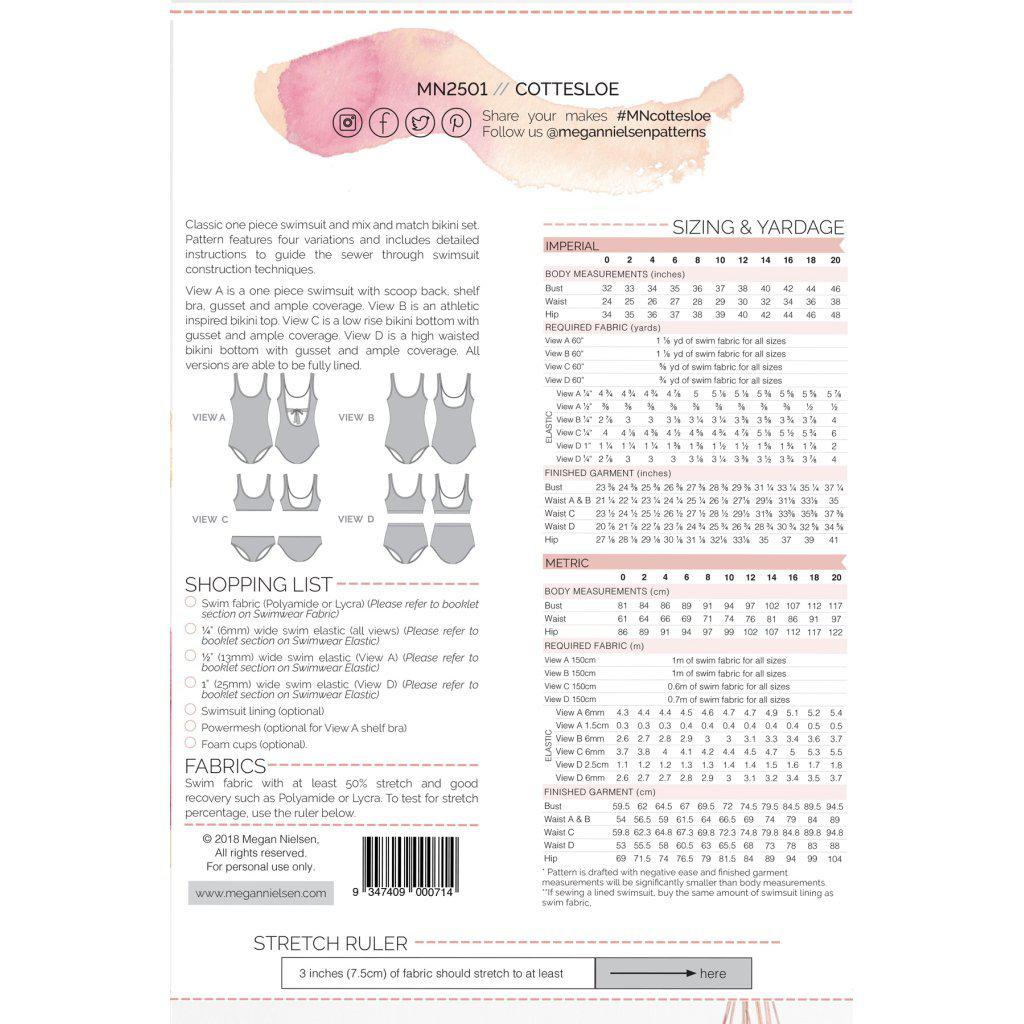 Megan Nielsen - Cottesloe Swimsuit-Patterns-Sew Not Complicated Atelier de Couture