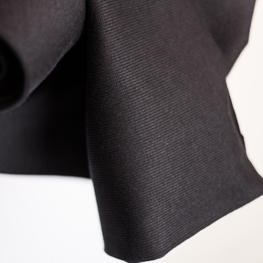 Merchant & Mills - Cotton Rib Black - 1/2 meter-Fabrics-Sew Not Complicated Atelier de Couture