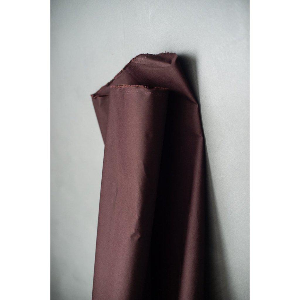 Dry Organic Cotton Oilskin - Oxblood - 1/2 meter-Fabrics-Sew Not Complicated Atelier de Couture