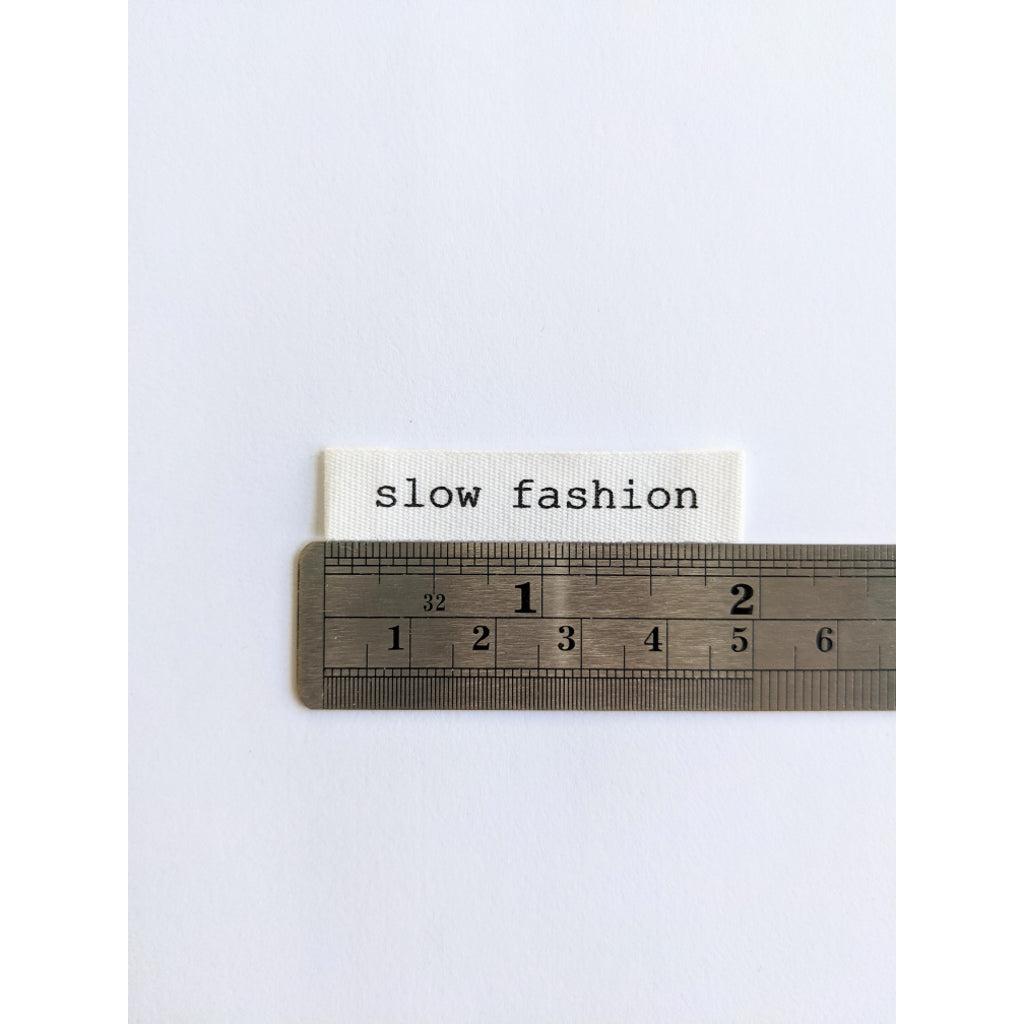 Slow Fashion - Labels by Intensely Distracted-Notions-Sew Not Complicated Atelier de Couture
